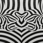 ECHELON | Brutalist Striped Abstract Female Op Art | Minimalist Luxury Wall Art