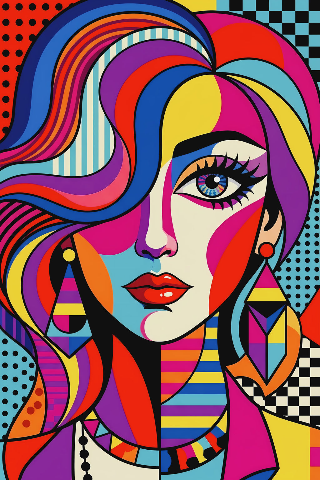 ICON | Vibrant Female Pop Art | 8K - 32K Prints