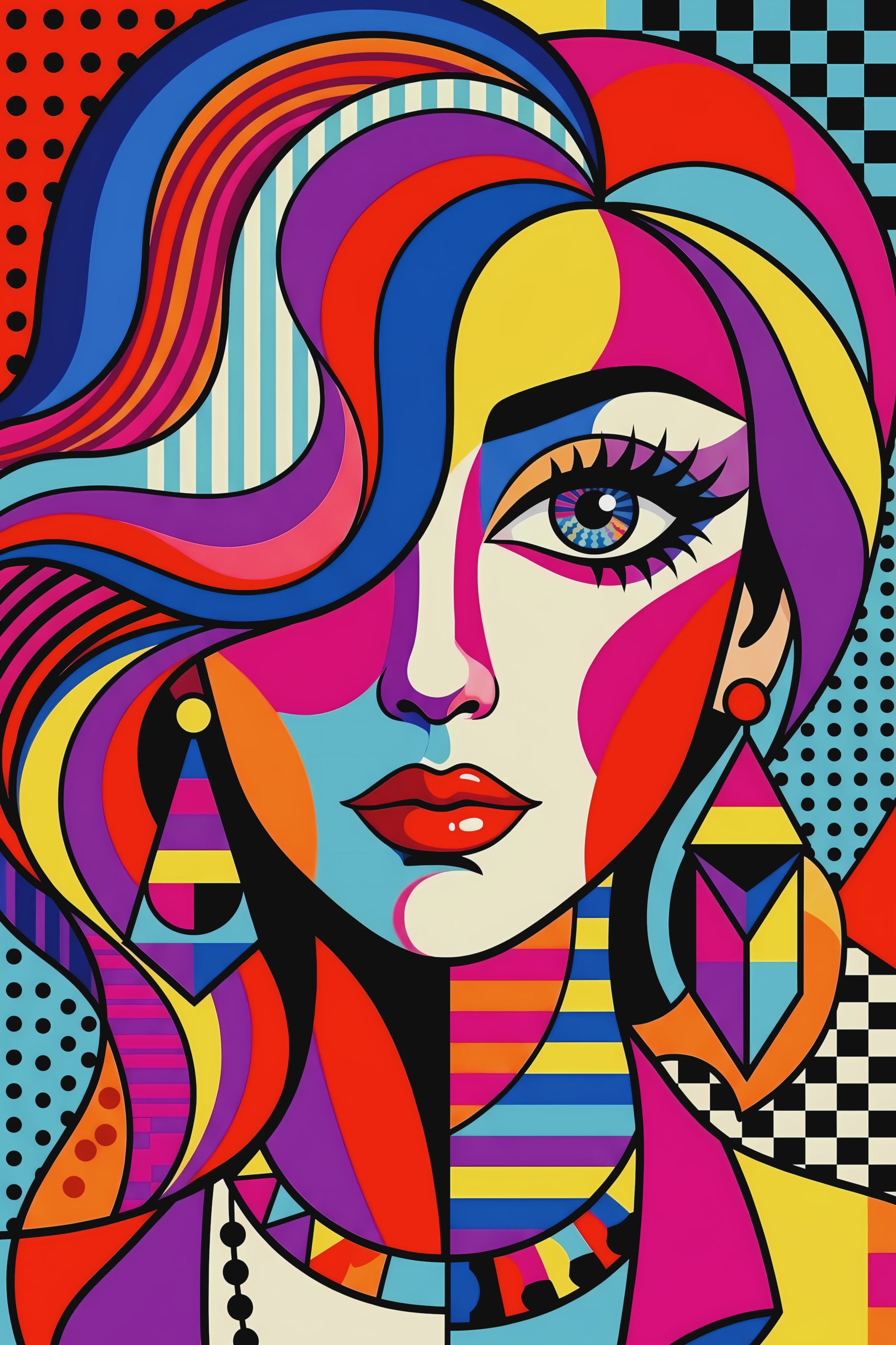 ICON | Vibrant Female Pop Art | 8K - 32K Prints
