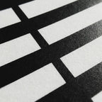 UNDERSCORE | Minimalist Female Figure Op Art Print | Black and White Modern Abstract Wall Art