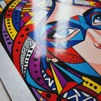 VIXEN | Masked Female Pop Art Portrait | Vibrant Maximalist Wall Art Print