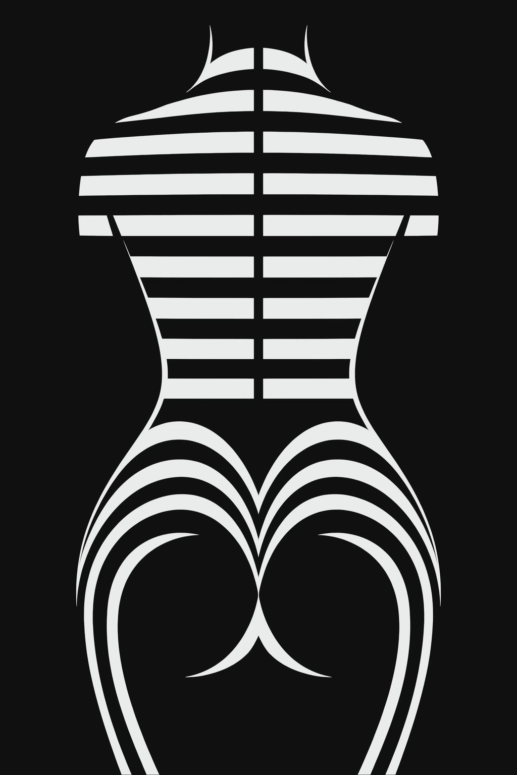 UNDERSCORE | Minimalist | Female Figure | B&W | 8K - 32K