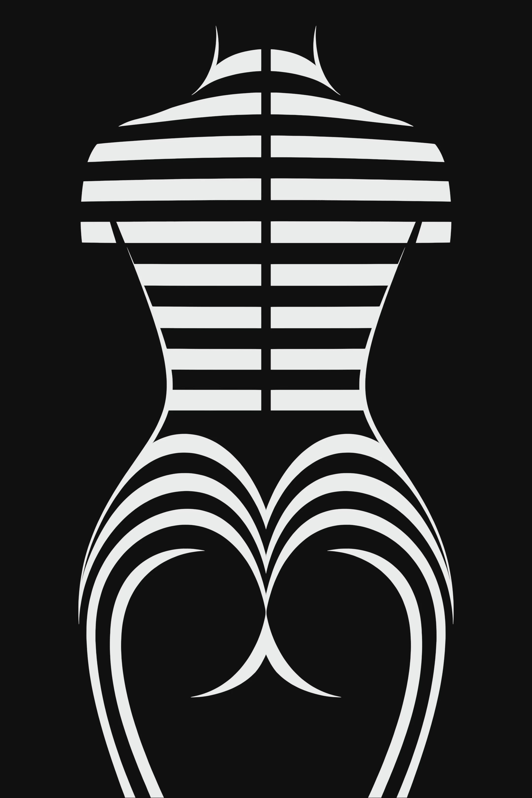 UNDERSCORE | Minimalist | Female Figure | B&W | 8K - 32K