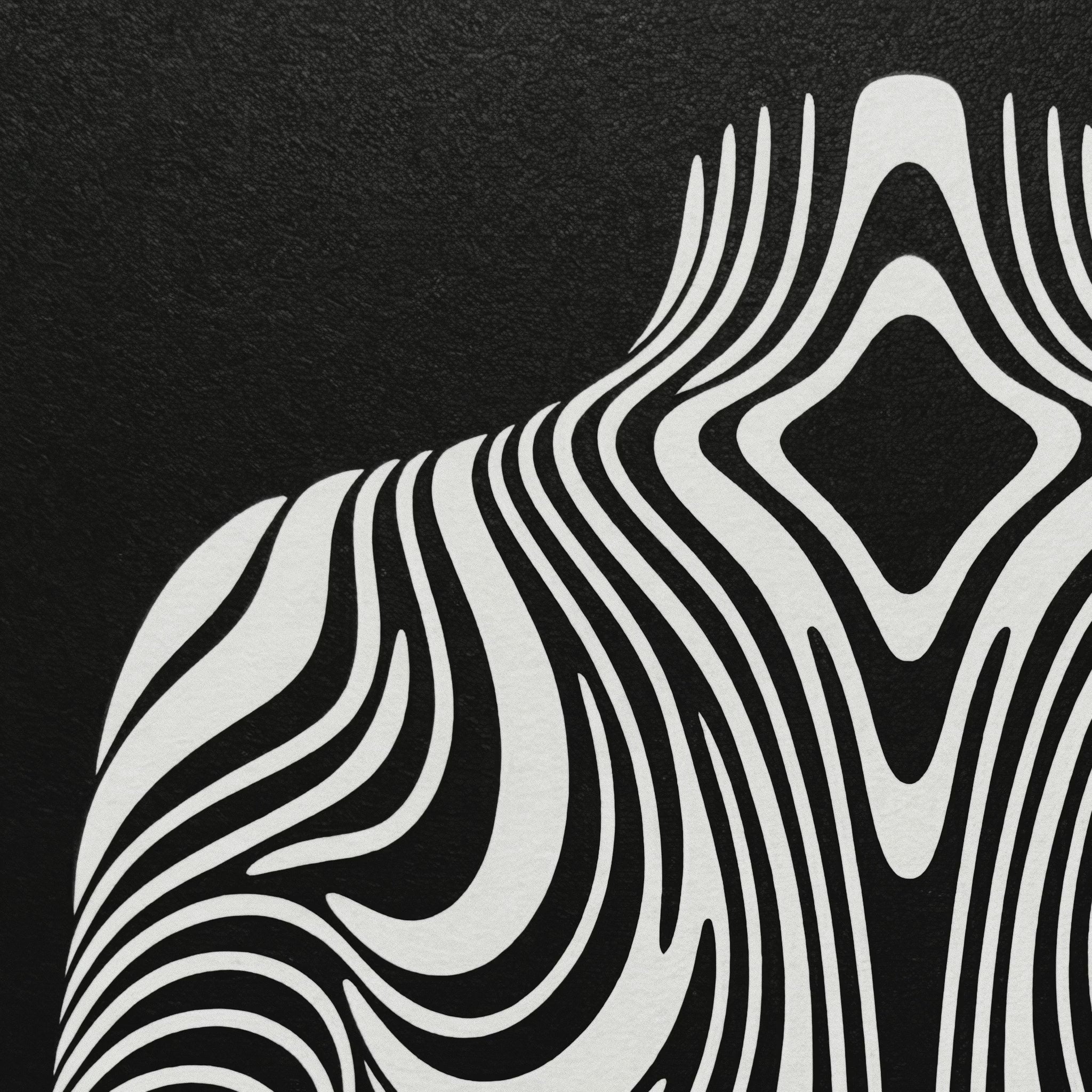 XENO | Minimalist Sci-Fi Female Figure Op Art Print | Luxury Wall Art