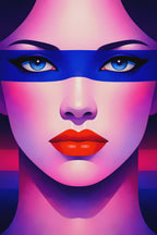 ELECTRA | Retro Female Portrait Pop Art | 8K Single - 32K Multi-Print Luxury Wall Decor