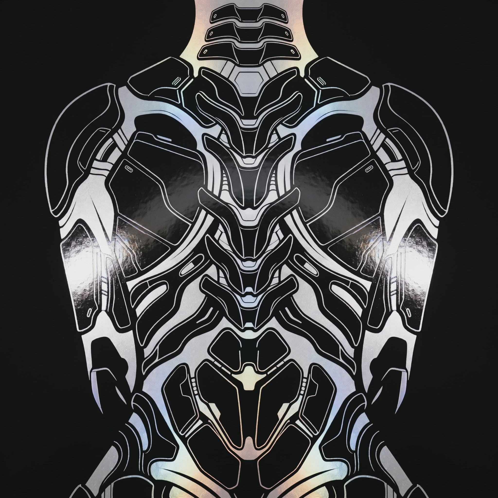 AEGIS | Biomechanical Female Form Op Art | Luxury Multi-Print Wall Art