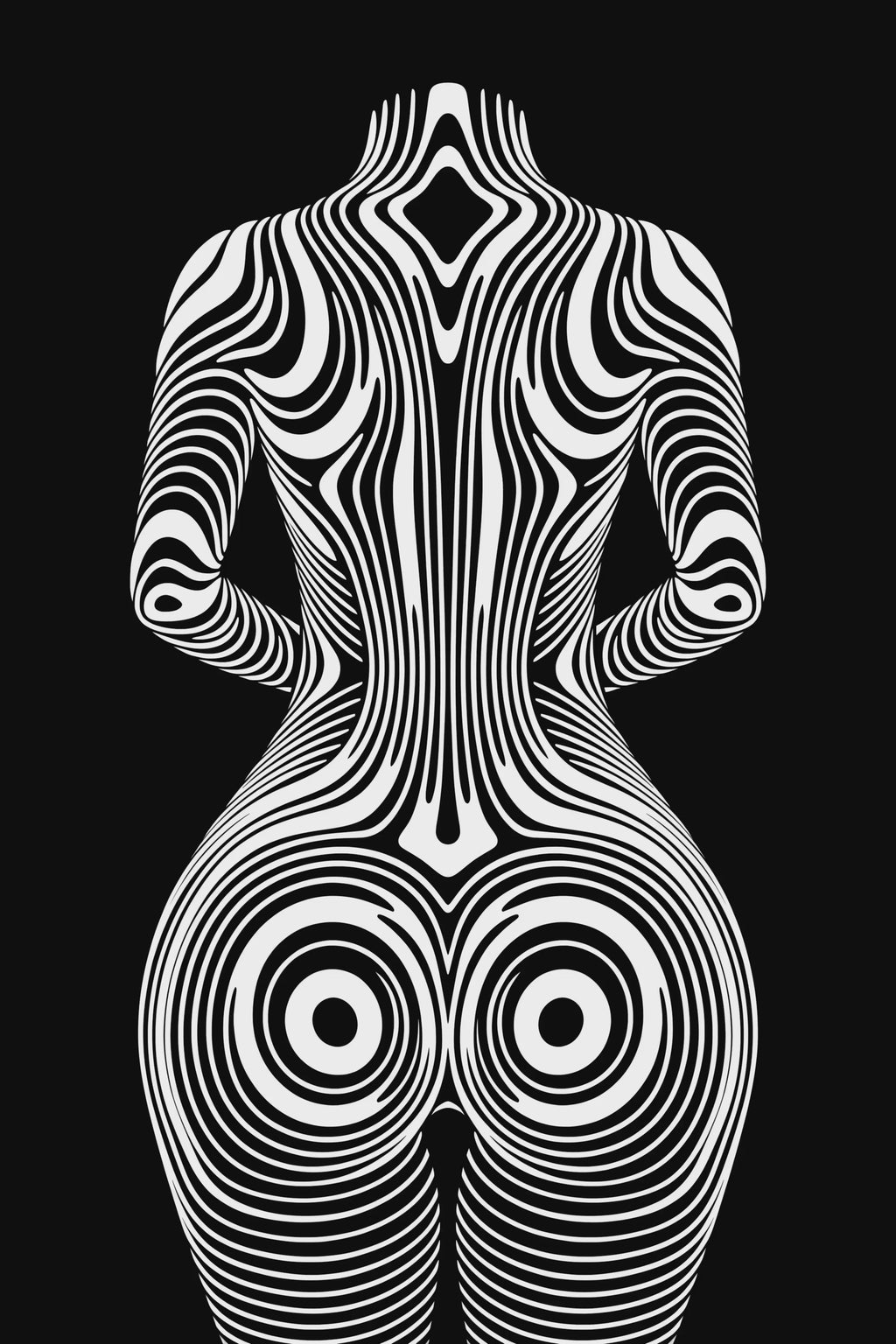 XENO | Minimalist | Female Figure | B&W | 8K - 32K