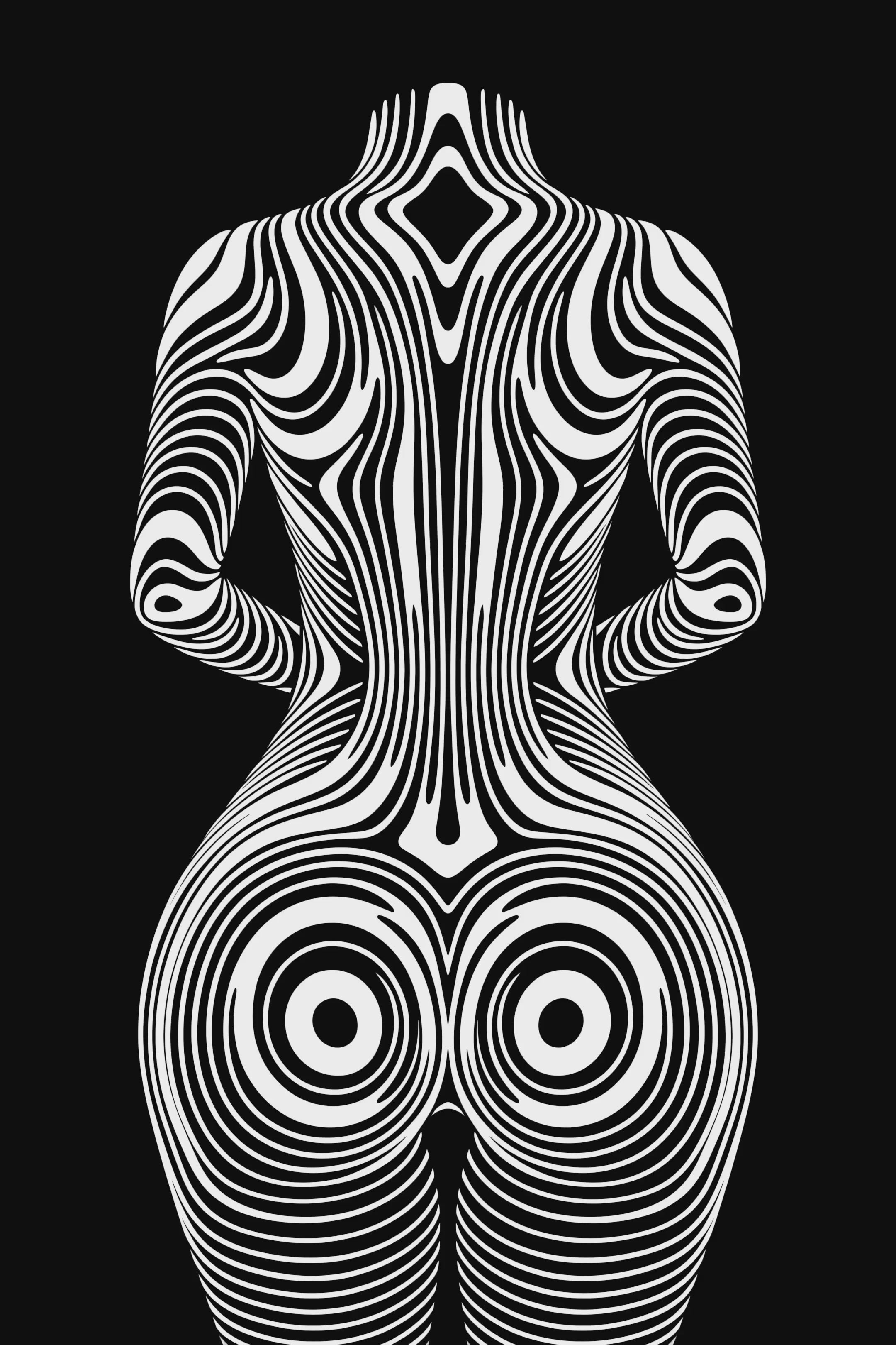 XENO | Minimalist | Female Figure | B&W | 8K - 32K