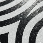 HYPNOS | Minimalist Zebra-Striped Female Figure Wall Art | Multi-Print Luxury Op Art