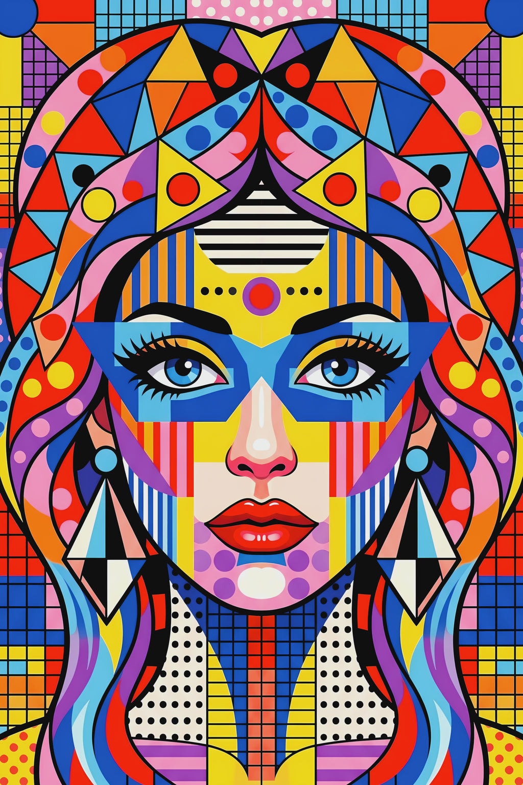 PRIMA | Colorful Modern Pop Art Fashion Portrait | 8K - 32K Prints
