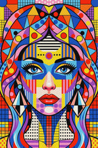 PRIMA | Colorful Modern Pop Art Fashion Portrait | 8K - 32K Prints