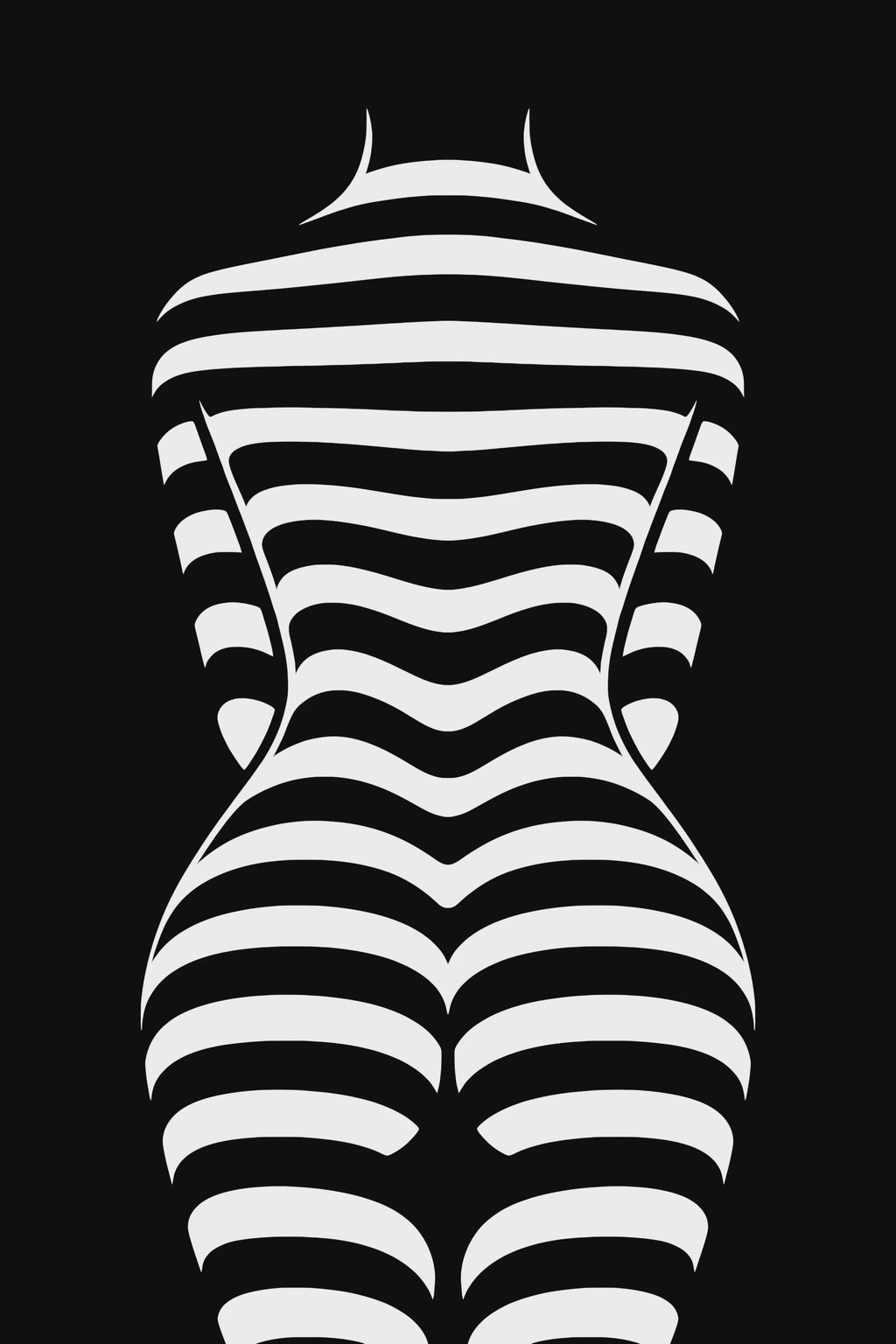 CURVES | Minimalist | Female Figure | B&W | 8K - 32K