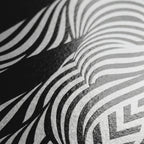 INVITATION | Respectful Female Bowing Minimalist Op Art Print | Modern Wall Art Luxury Decor